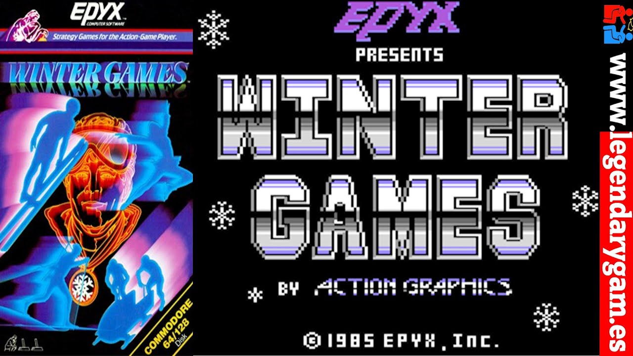 Winter Games - Epyx - (1985) - C64 - C64 games - Commodore 64 - Let's Play - All Events - Gameplay