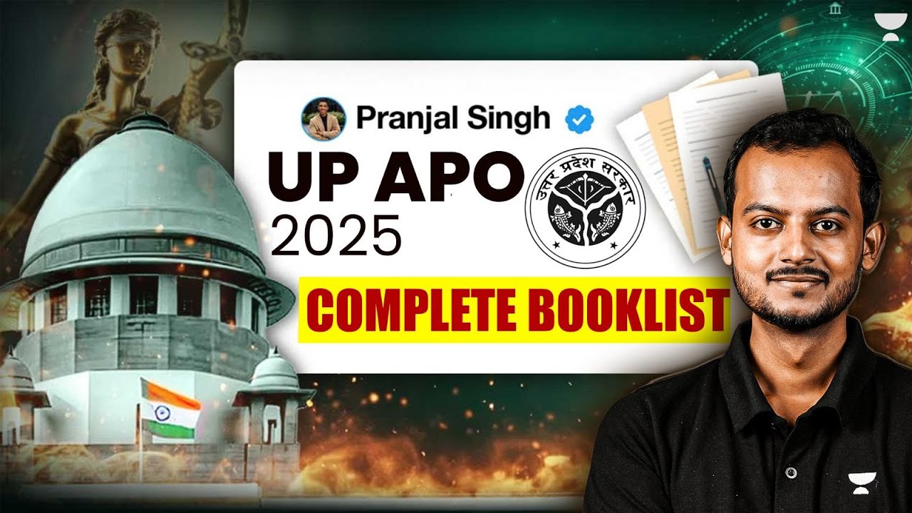 UP APO 2025 | Top Books & Complete Study Plan for Success | Pranjal Singh