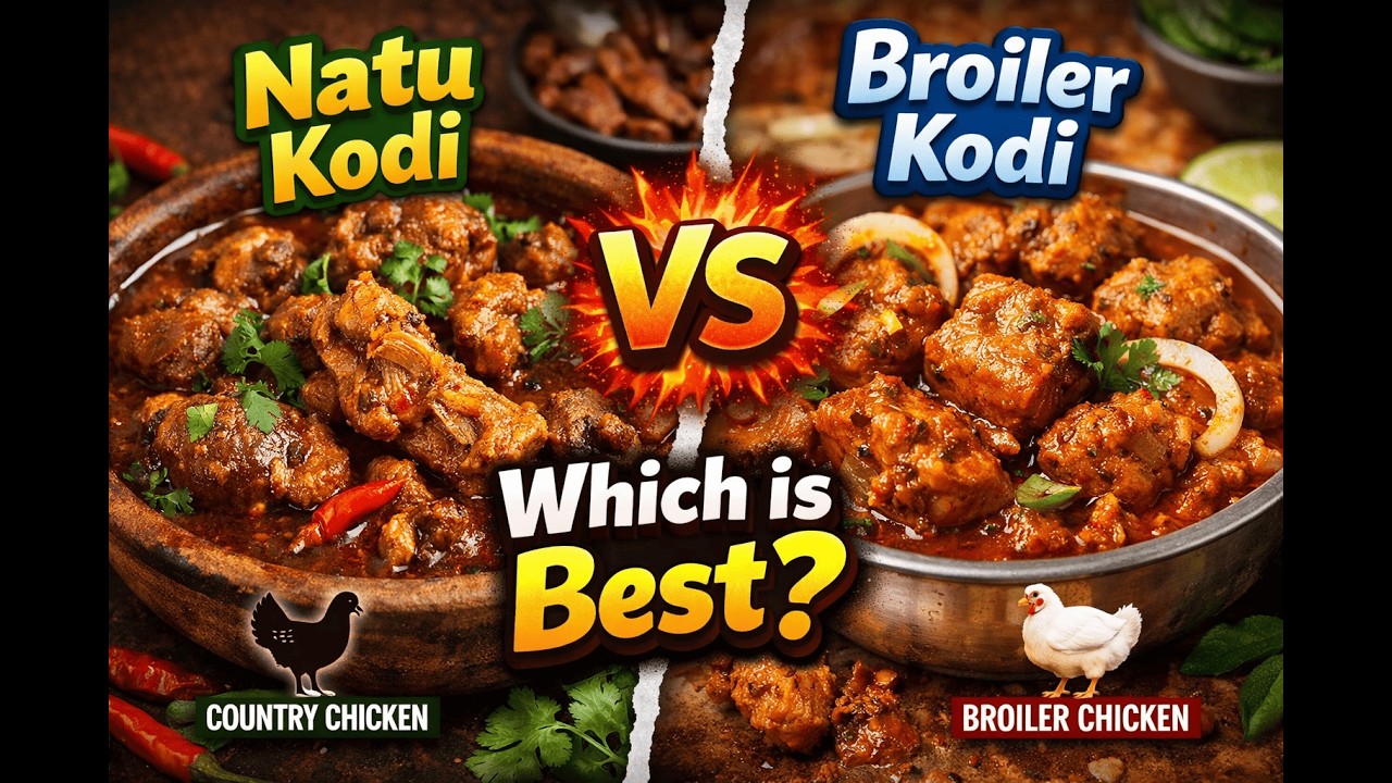 Which is best – Natu Kodi (Country Chicken) or Broiler Chicken? 🤔