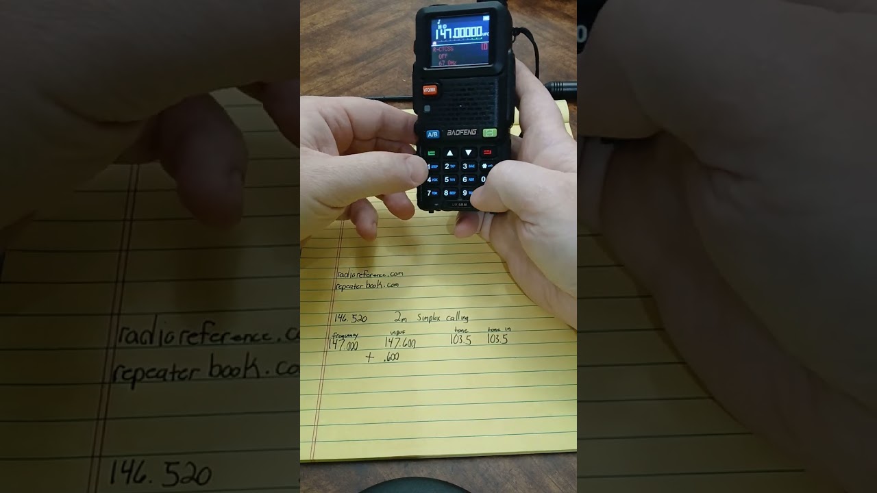 program simplex channel and repeater into Baofeng UV-5RM