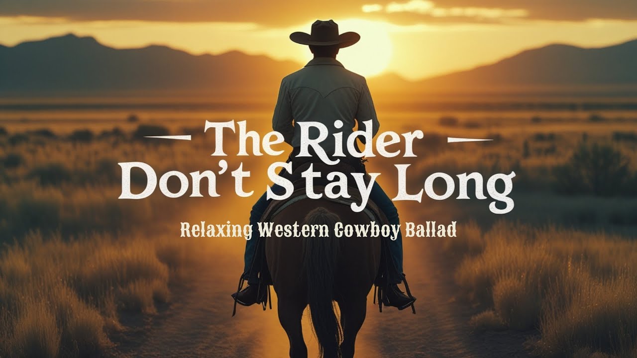 The Rider Don’t Stay Long | Relaxing Western Cowboy Ballad