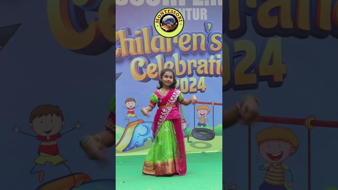 #montessoriguntur  Children's Day 2024 || Chuttamalle  Dance || MONTESSORI EM SCHOOL