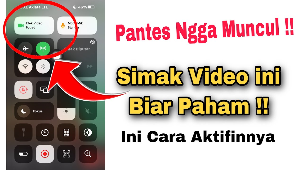 Cara Mengaktifkan Efek Video Potret Di iPhone iOS 15