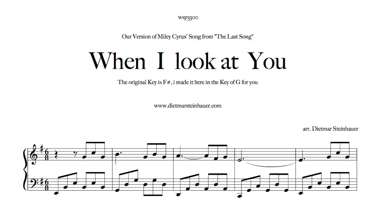 When I look at You