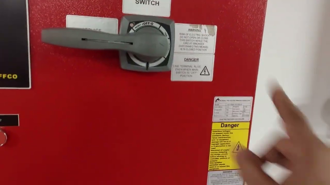 Firefighting system routine checking 