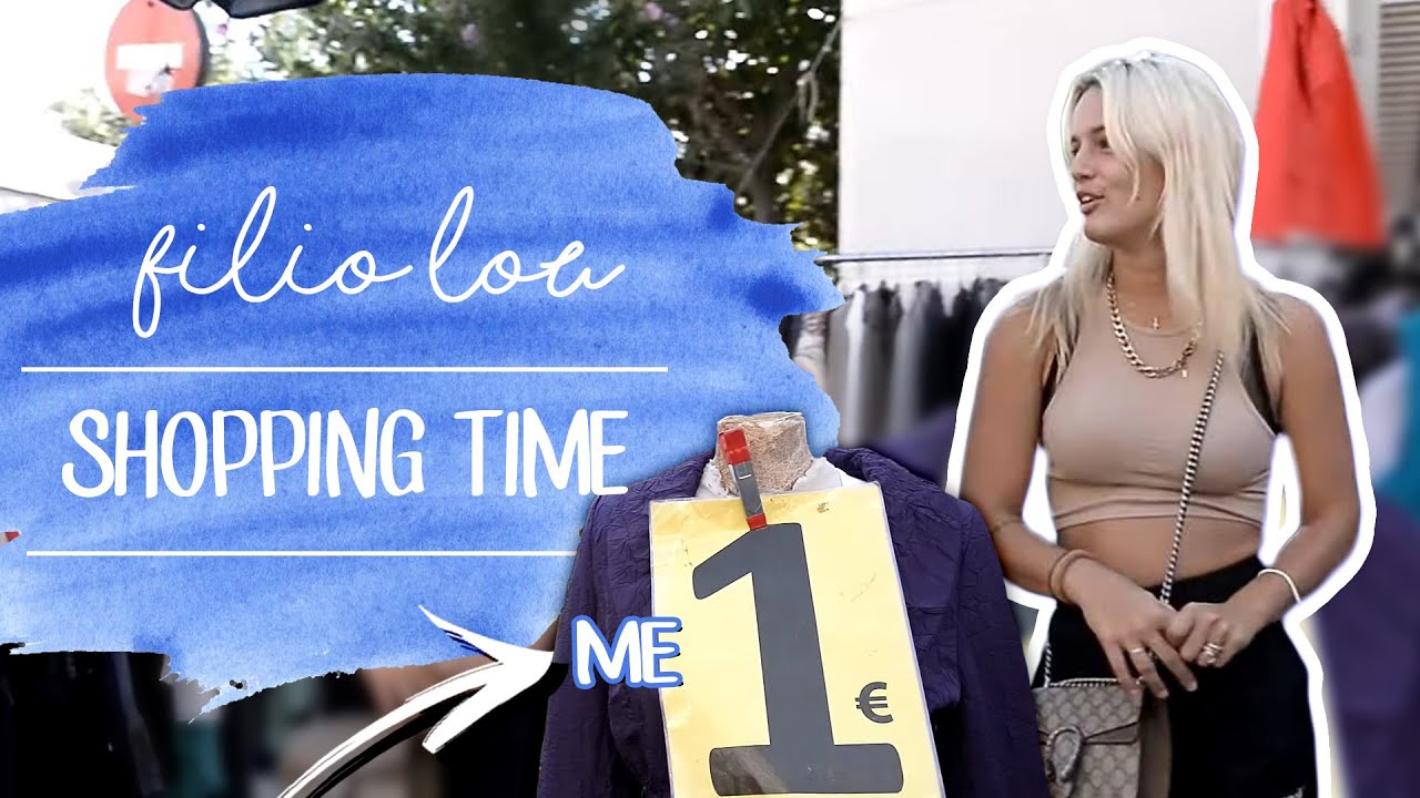 Ψωνίζω ρούχα με 1 ευρώ από τη λαϊκή! | Filio Lou