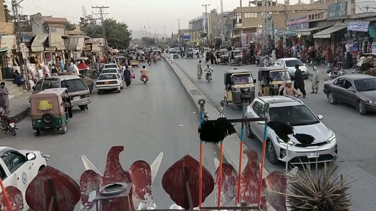Quetta Balochistan Pakistan saryab Road local Bus transport view