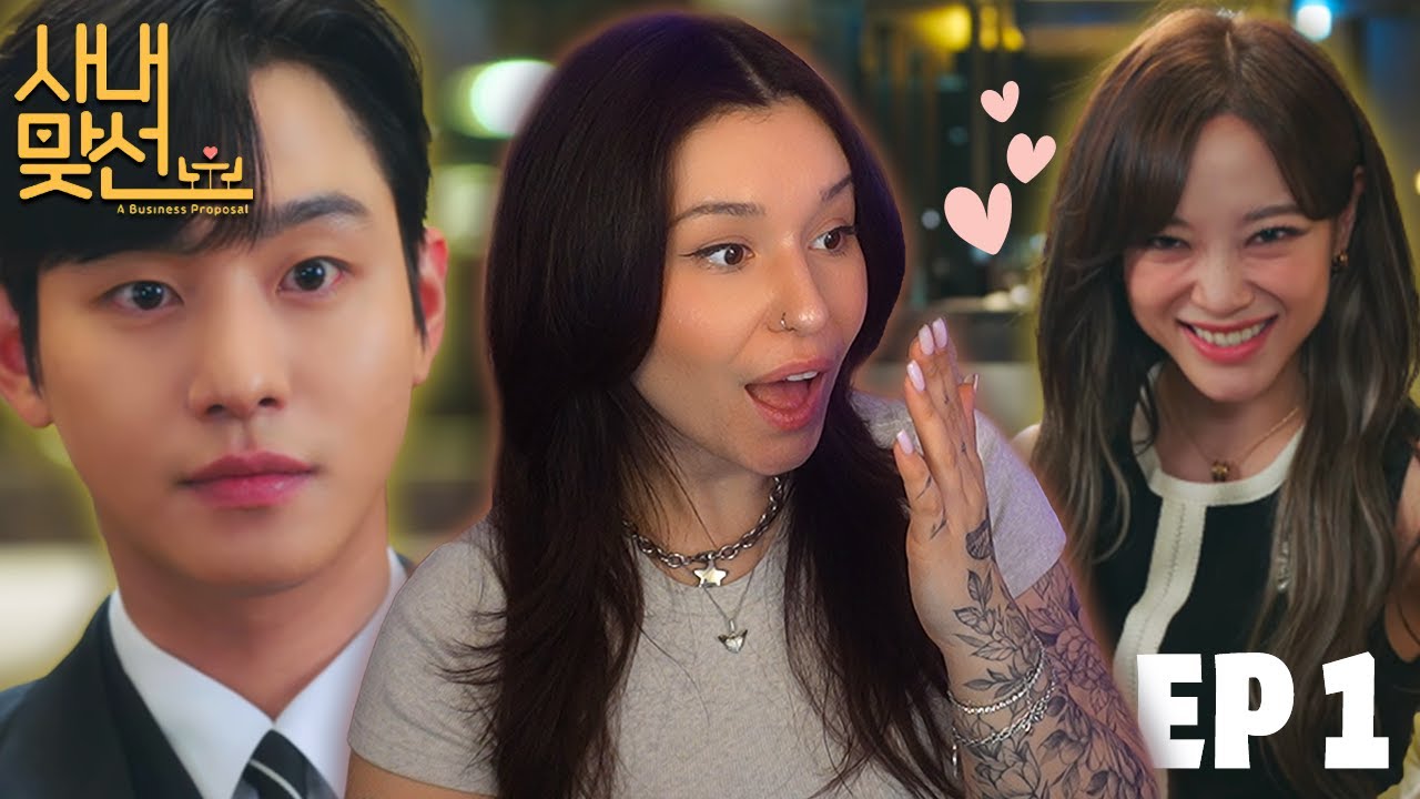 Starting My First Ever K-DRAMA! ✨ Business Proposal Episode 1 REACTION!
