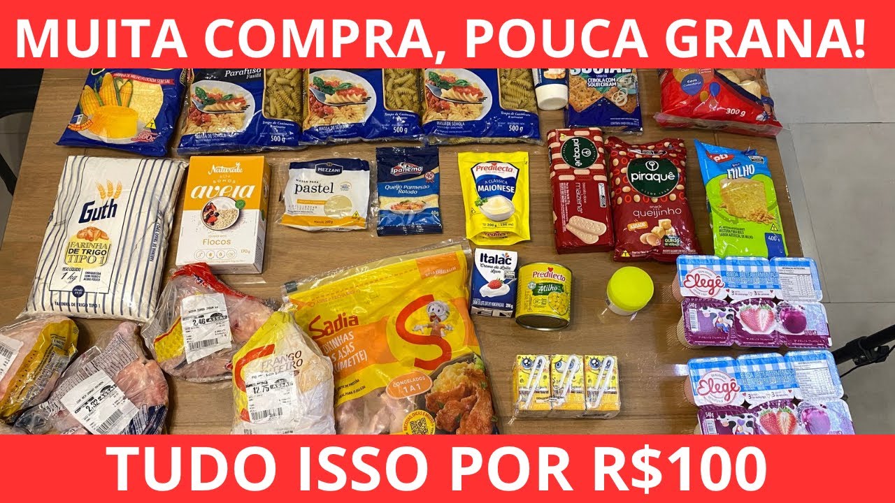 GASTEI R$100 EM COMPRAS DE REPOSIÇÃO.