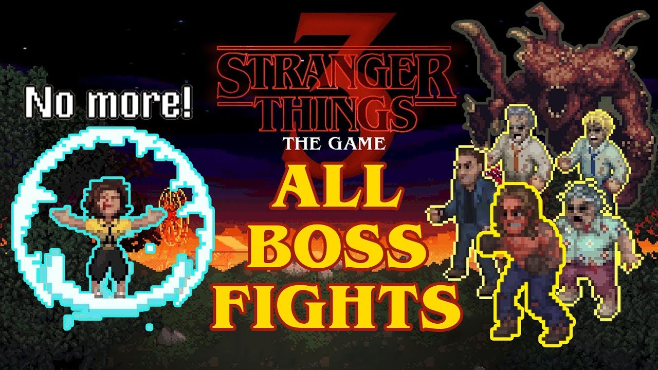 Stranger Things 3 All Boss Fights & Ending [1080p 60fps]