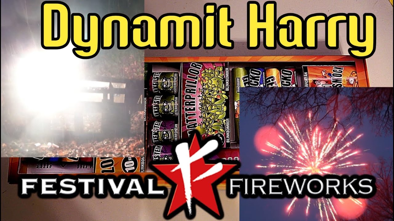 Testar dynamit harry från festival fyrverkerier