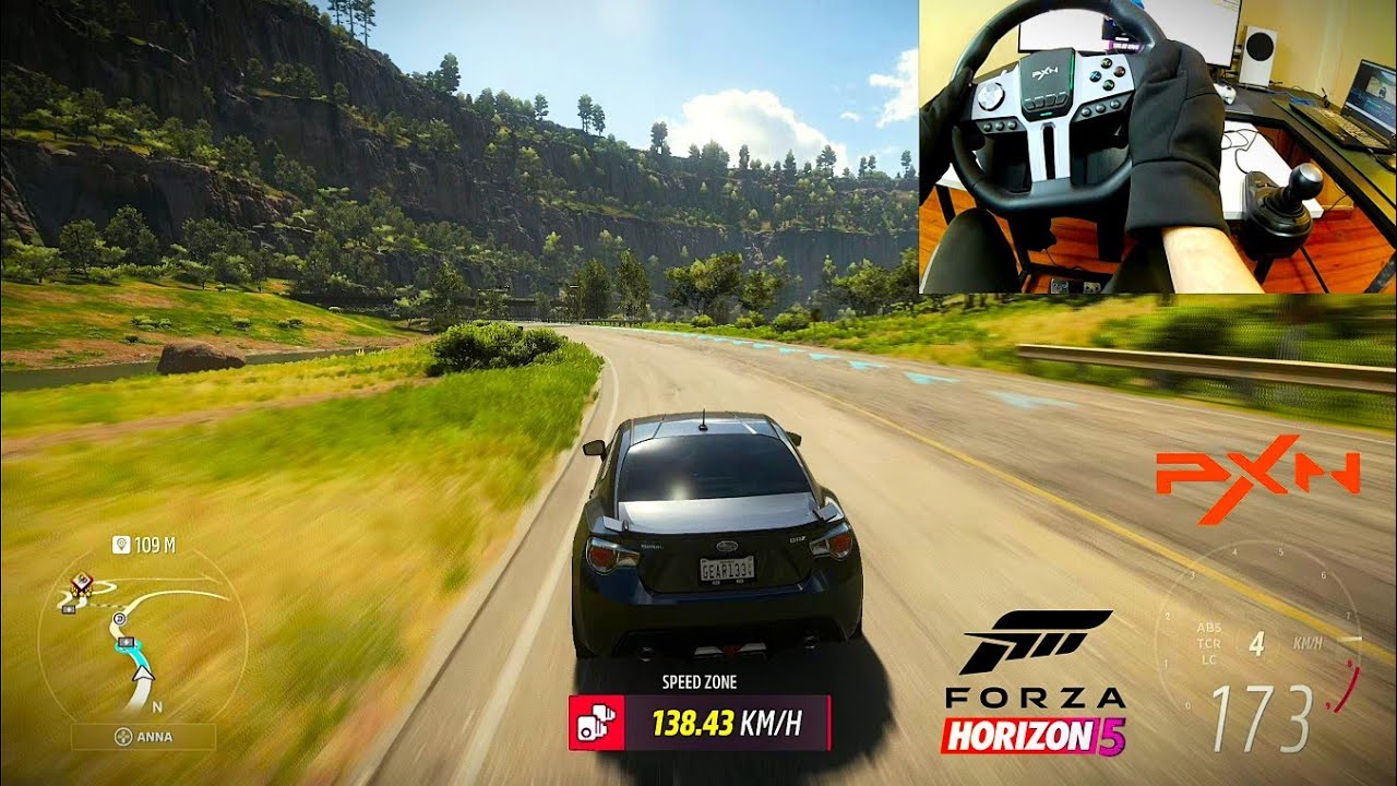 Staged Subaru BRZ 2013 / PXN V9 GEN 2 With Shifter / Forza Horizon 5 Gameplay 