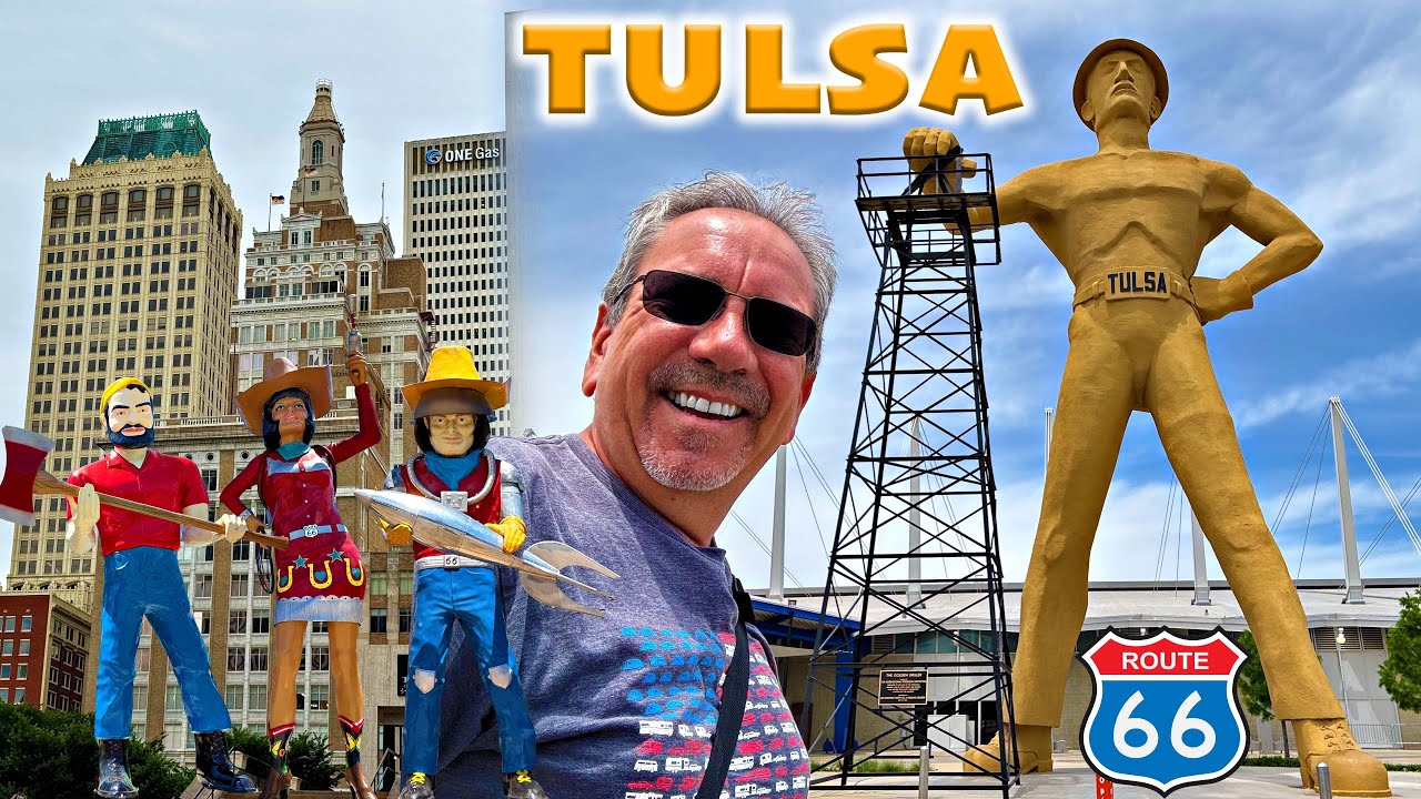 Exploring Tulsa's Route 66 Landmarks: Art Deco, Neon Signs and the Golden Driller