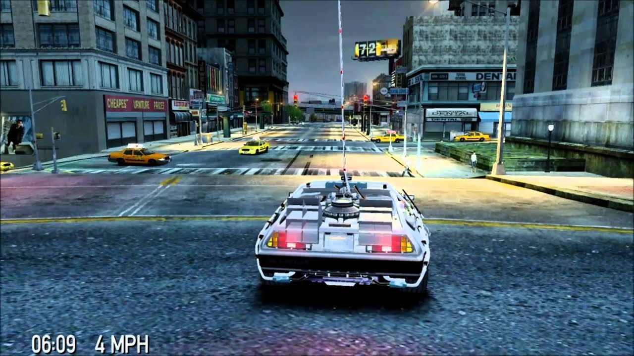 GTAIV Delorean travel through time