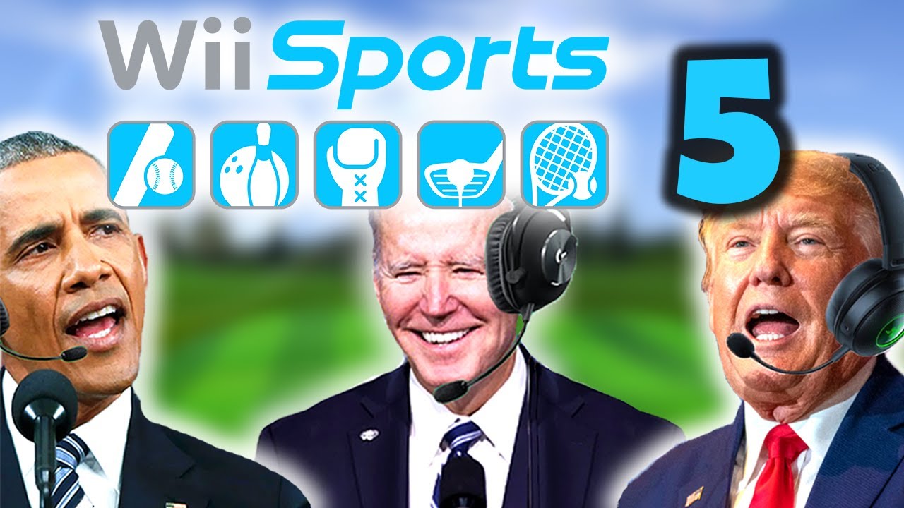 US Presidents Play Wii Sports Golf 5