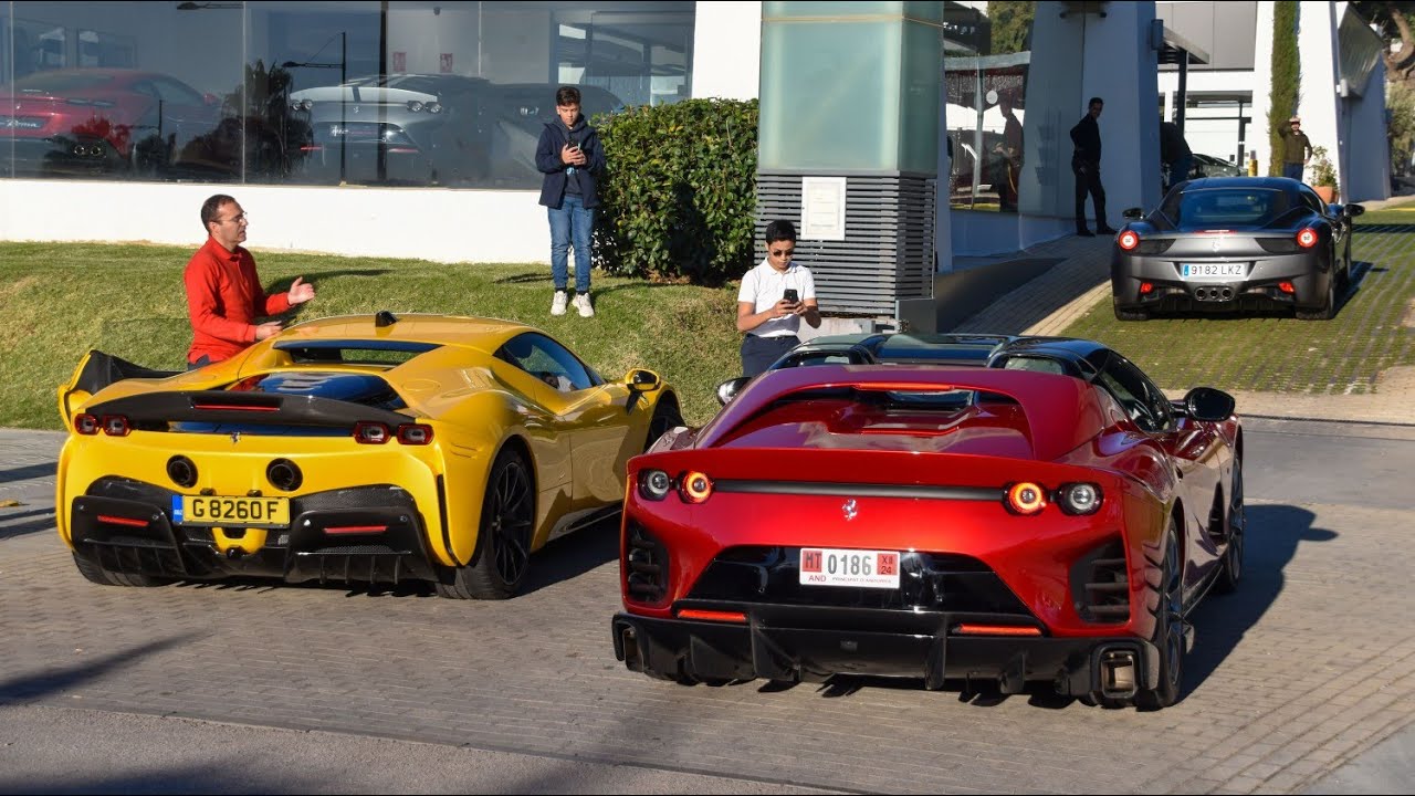 Supercars in Puerto Banus December 2023 [ 4 ] (812 Competizione Aperta, Novitec Cullinan, SF90,...)