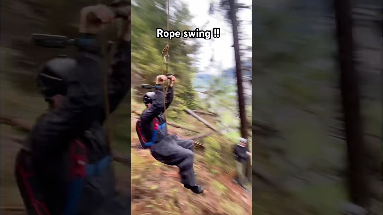 The biggest rope swing I have ever made!!