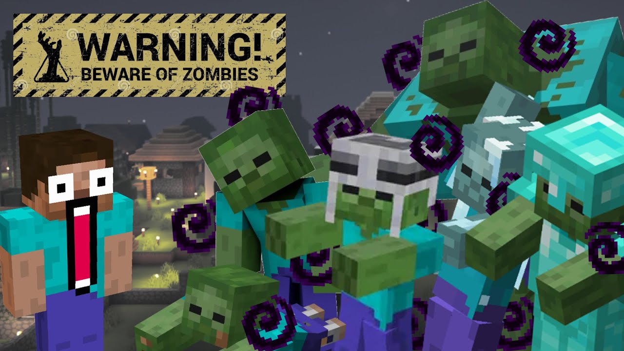 How To Turn Minecraft Into A Zombie Apocalypse! NO MODS! [Bedrock]