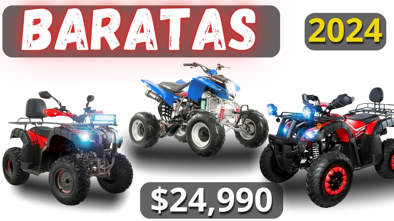 12 CUATRIMOTOS más BARATAS en MEXICO 2024