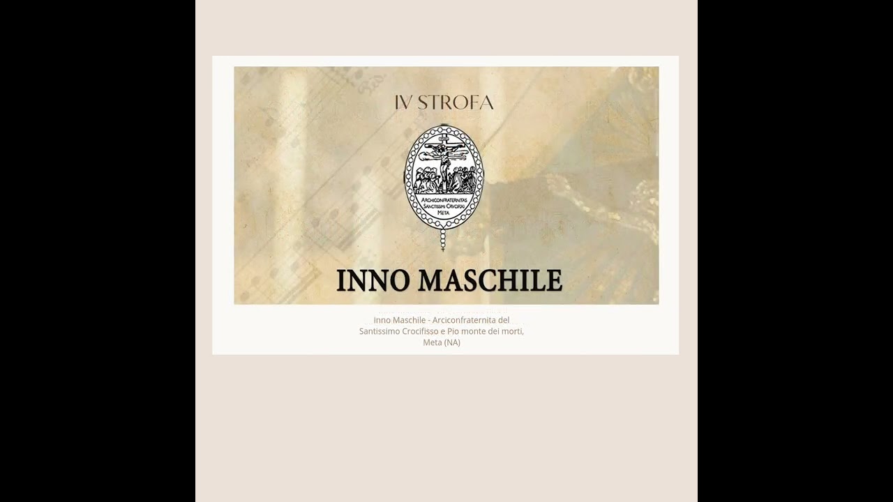 3 e 4 STROFA - Del Calvario - Tutorial, ARCICONFRATERNITA DEL SS Crocifisso e PIO MONTE dei MORTI