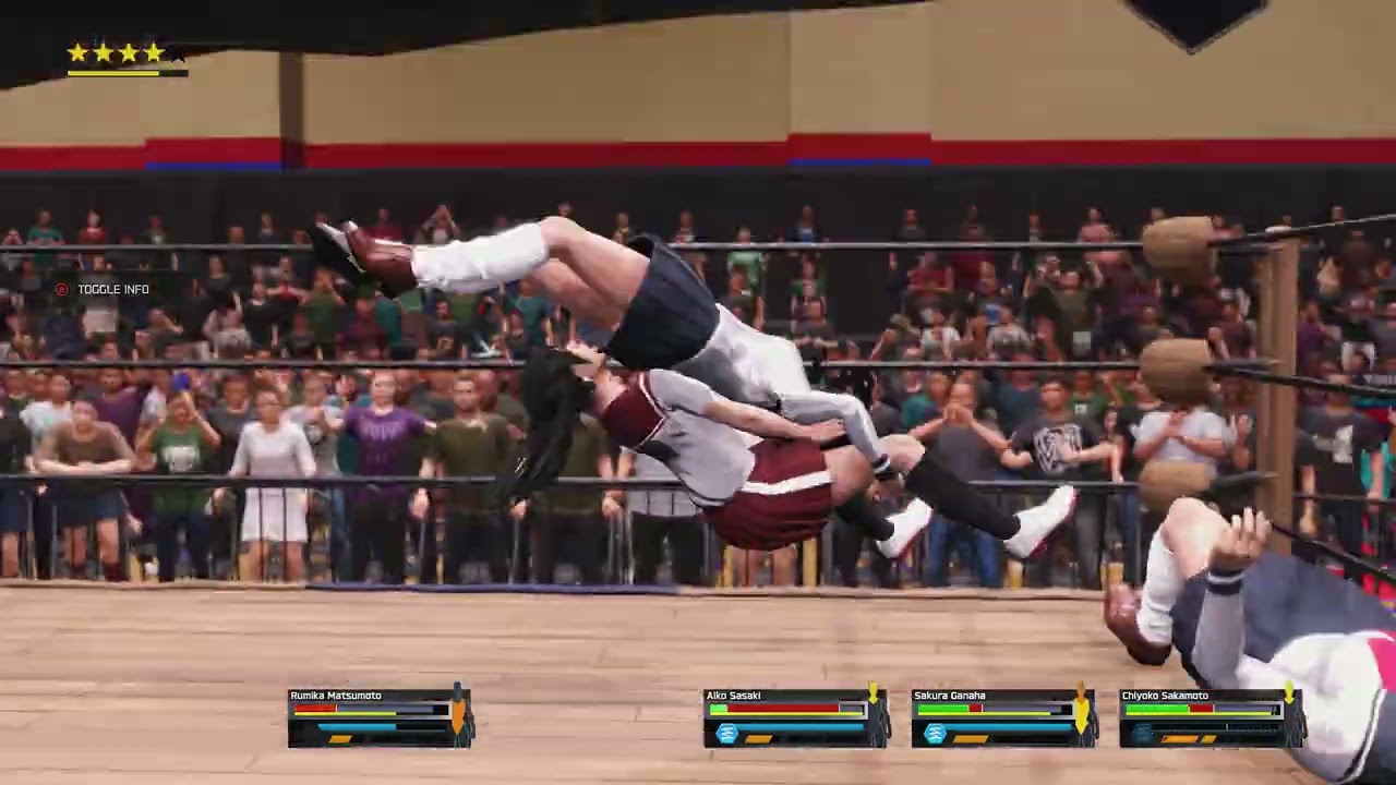 5 Japanese Girl Battle Royal 4 | WRESTLING HIGH | WWE 2K25 | Japanese School Girls Wrestling