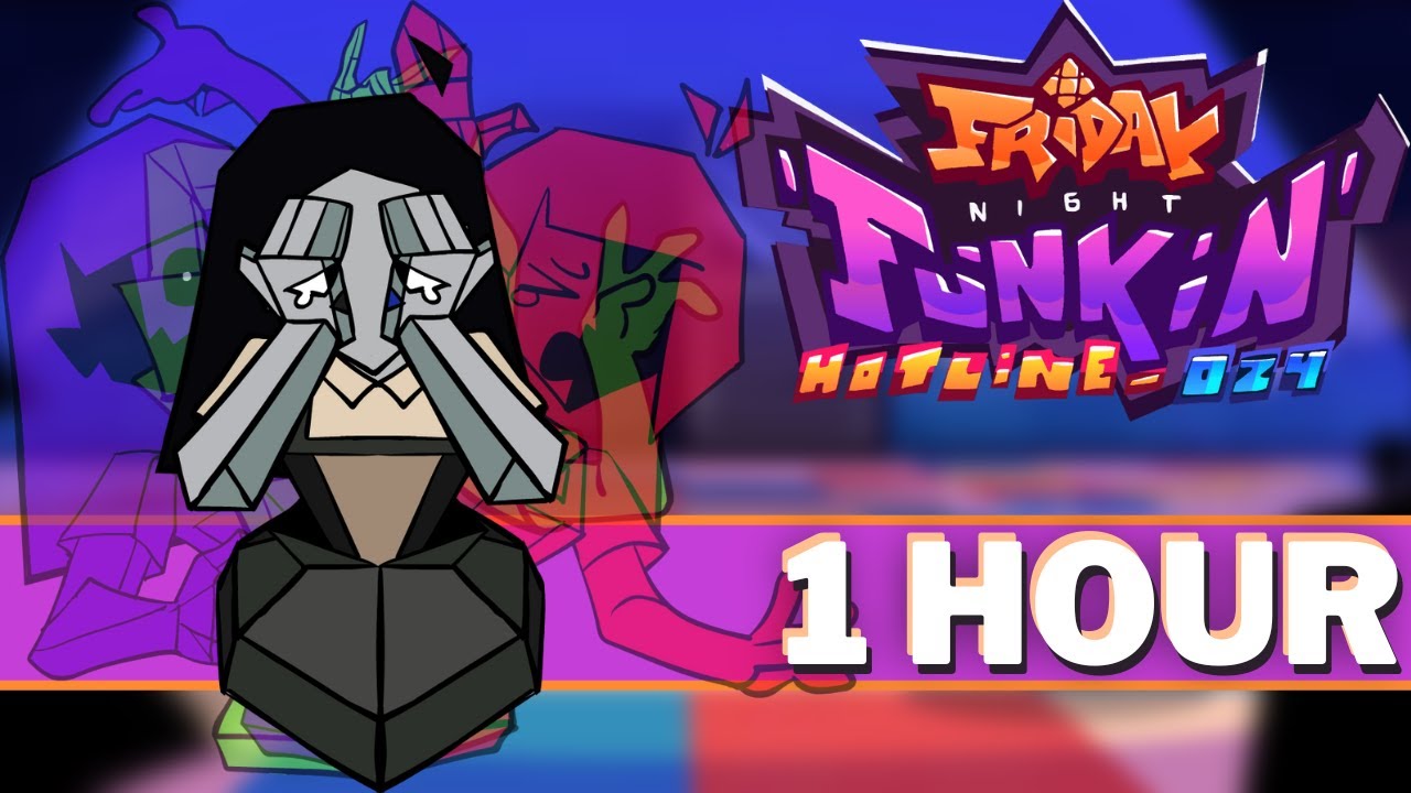 UNCANNY-VALLEY - FNF 1 HOUR Songs (FNF Mod Music OST VS Nikku Hotline 024 Medley Update Song)