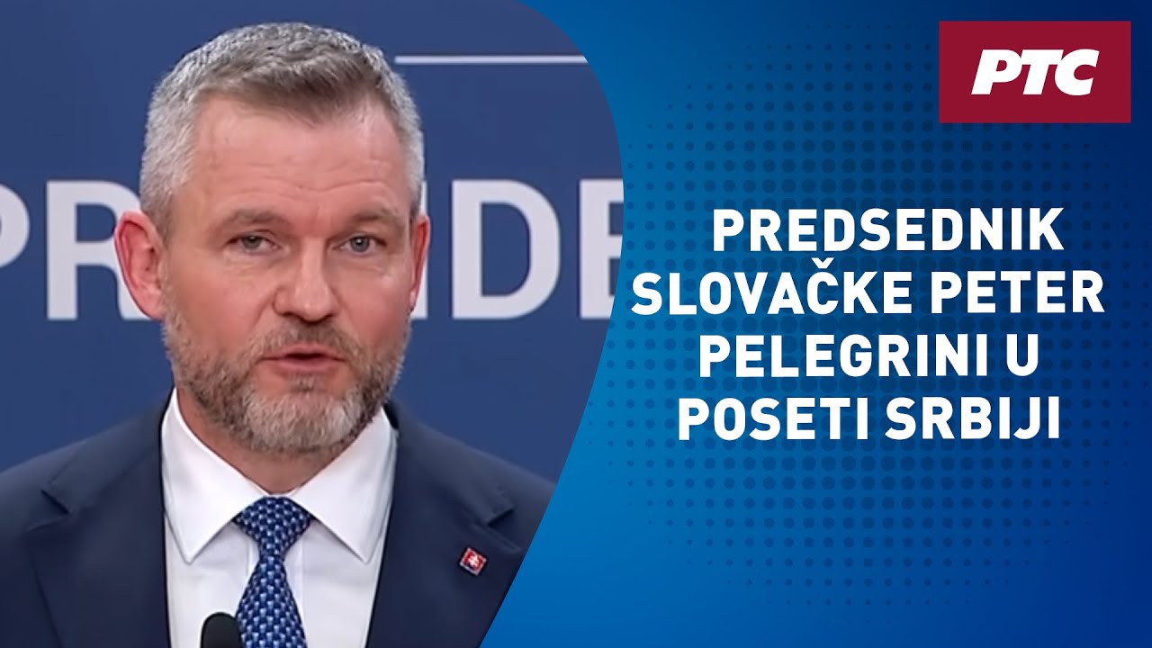 Obraćanje predsednika Srbije Aleksandra Vučića i slovačkog predsednika Petera Pelegrinija