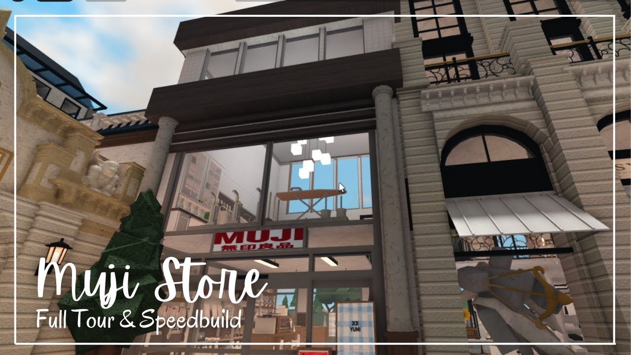 Miniso & Department Store | Tour & Speedbuild | Bloxburg City Build ep.13