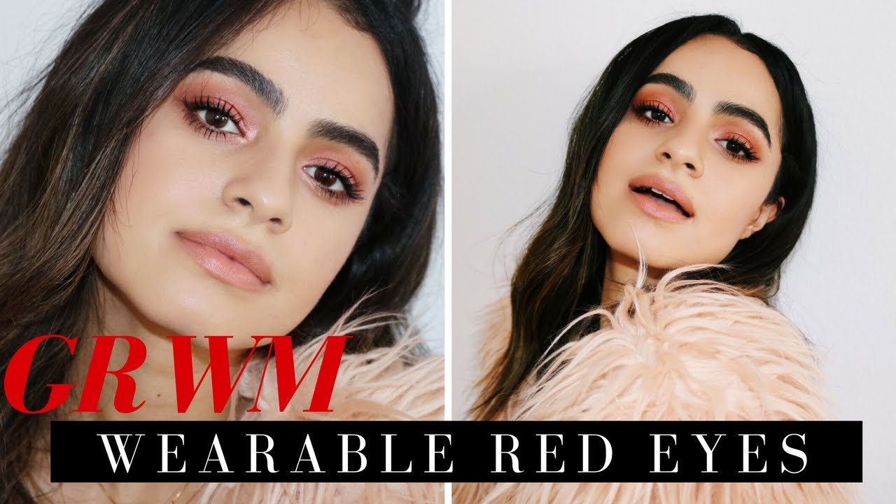 GRWM: A WEARABLE AND SUBTLE RED SMOKEY EYE