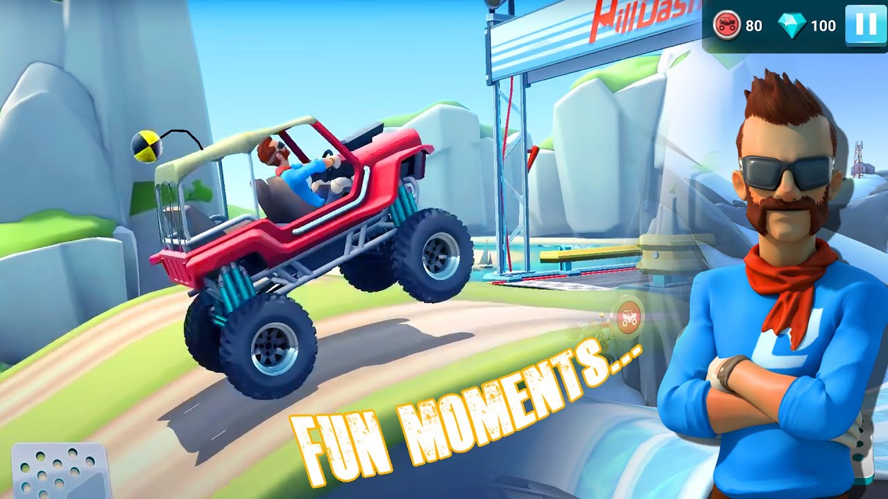 Fun moments with first time play MMX Hill Dash 2 | Xronz