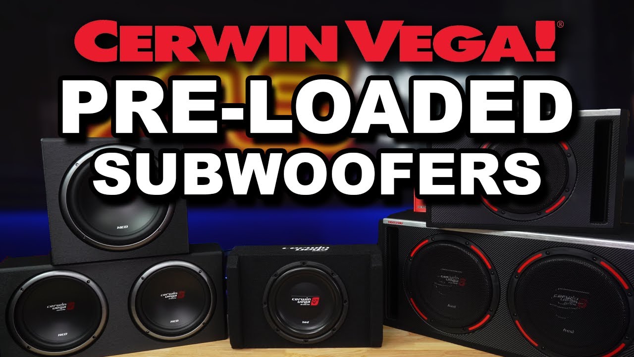 Cerwin Vega - Passive Pre-Loaded Subwoofers | SUB IN A BOX