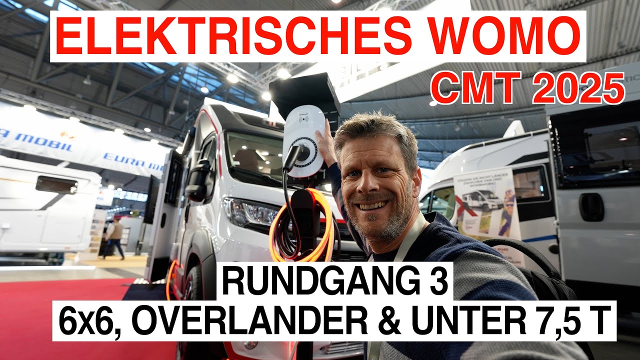 CMT 2025, Camper mit Elektromotor! Challenger! Greenlander Overlander unter 7,5 Tonnen & Kashmir