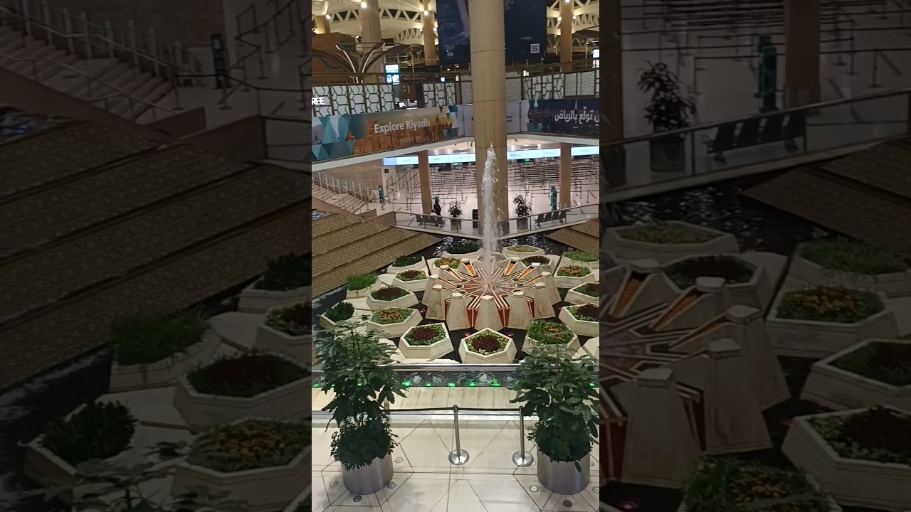 ##Riyadh King Khalidh International Airport Inside Views At Night## Shorts Viral #‼️🤩