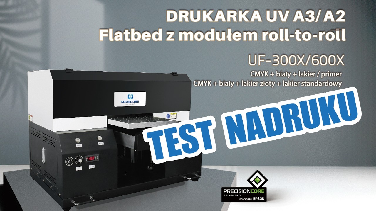 SinoColor drukarka UV modele 300X, 600X i test trwałości nadruku