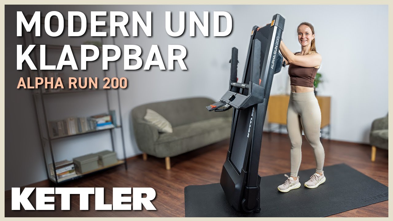 Laufband f&uuml;r Zuhause: Kettler Alpha Run 200 mit Klappfunktion & App-Anbindung