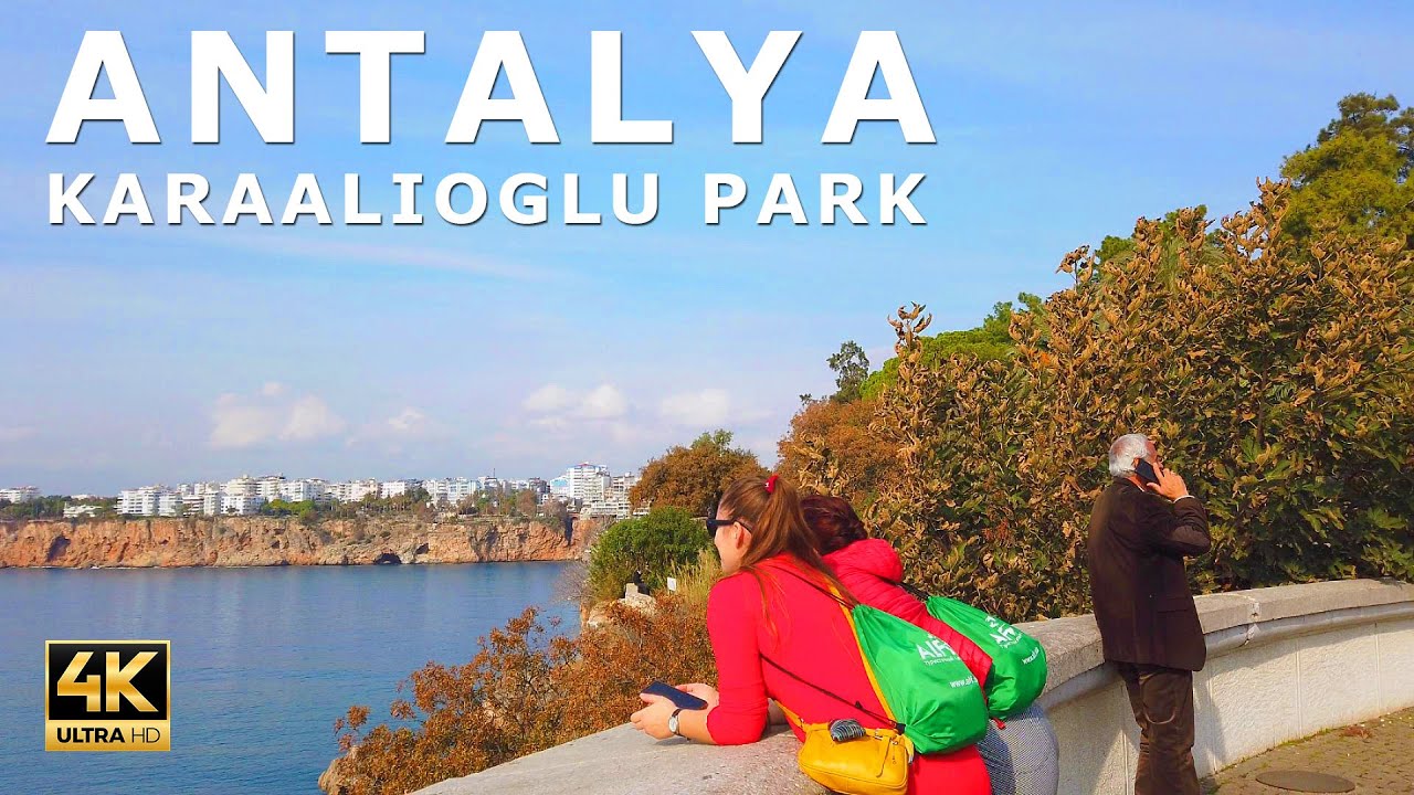 Walking in Antalya Karaalioglu Park, Turkey - Beautiful Promenade Walk in 2023 (4K Ultra HD, 60fps)