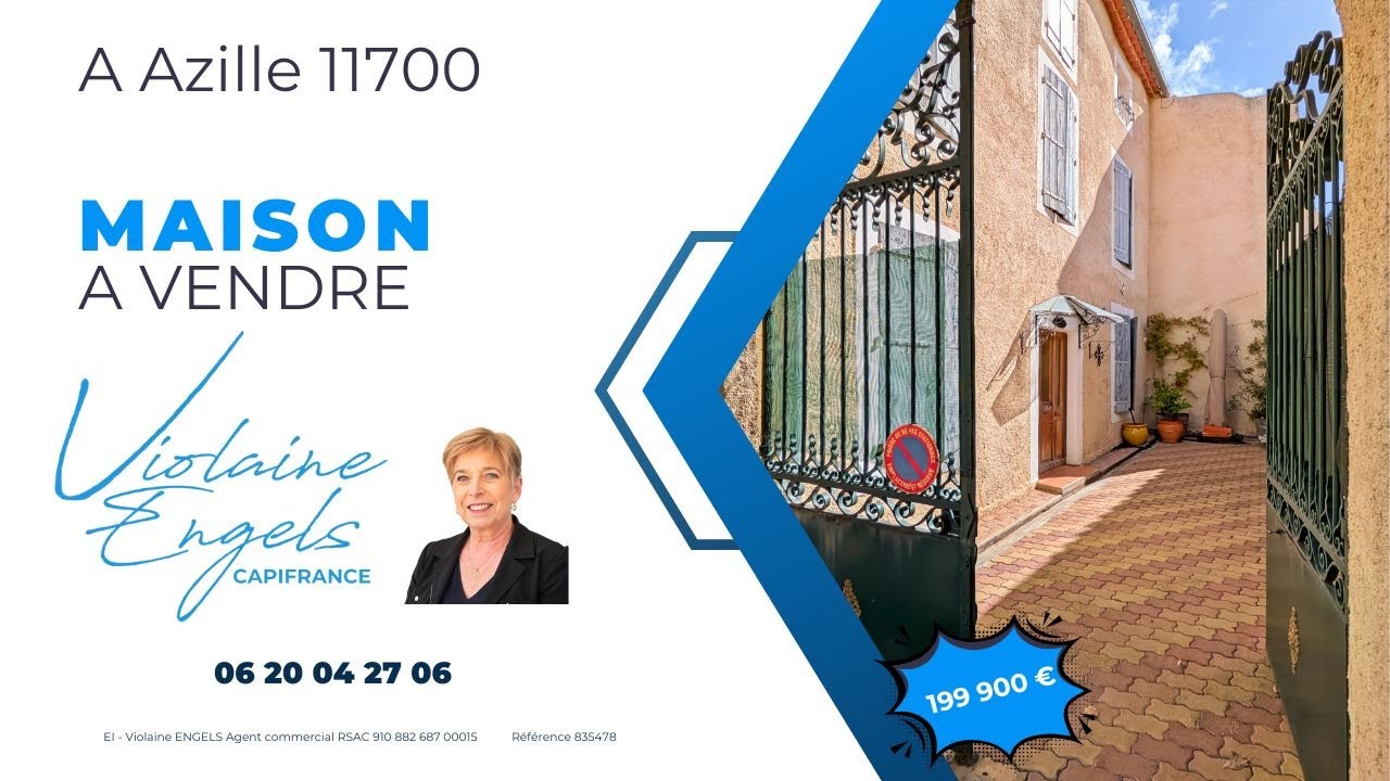 Azille - Maison de charme à petit prix dans le Sud de la France.