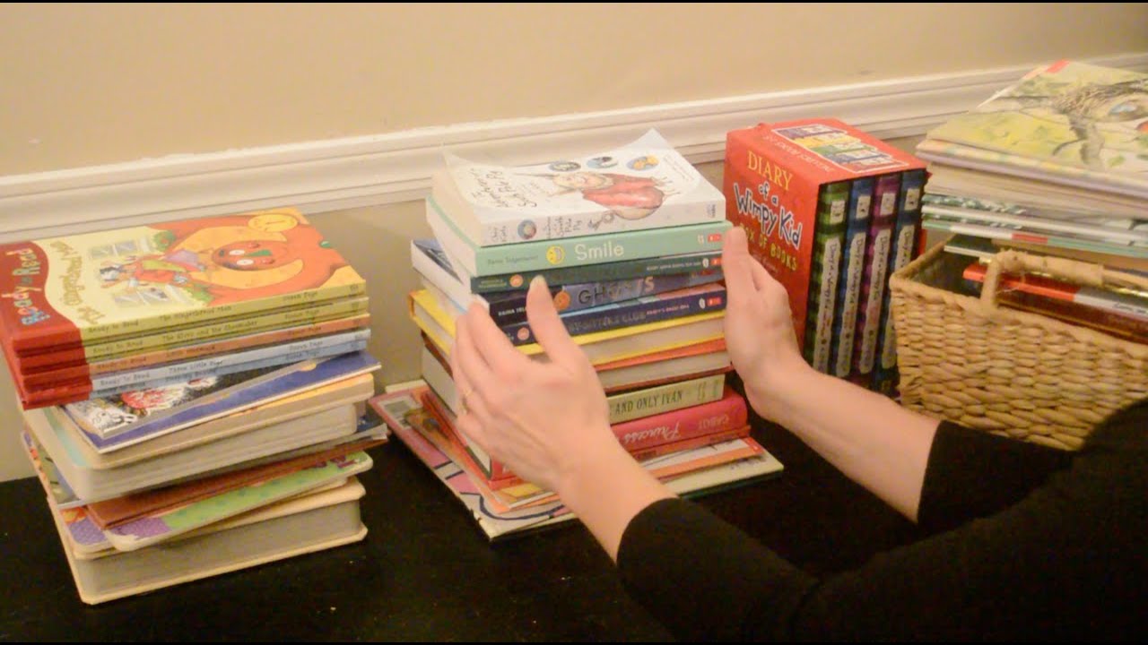 Asmr - Book Sorting - Show and Tell - Softly Spoken
