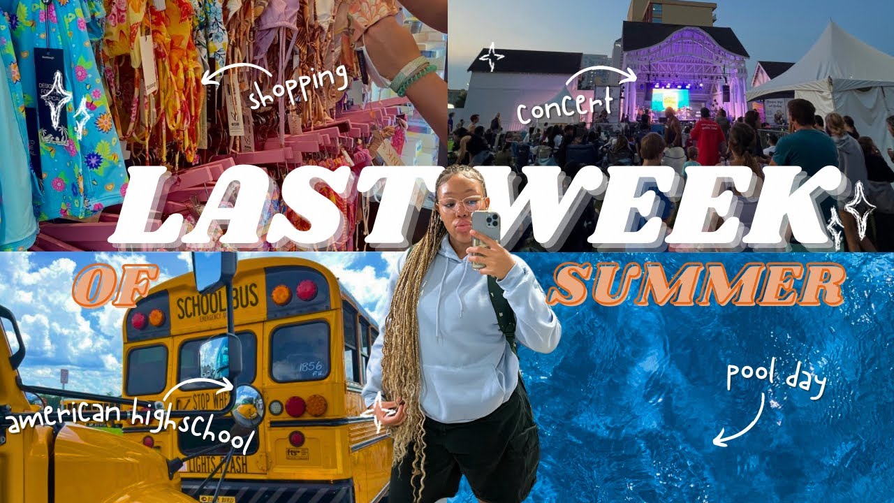 LAST WEEK OF SUMMER: American High School | Terrian concert | Labor Day Weekend | Volleyball Game