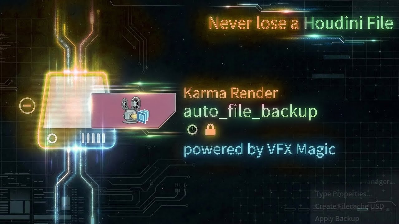 Auto Backup Houdini Render File ( PRO )