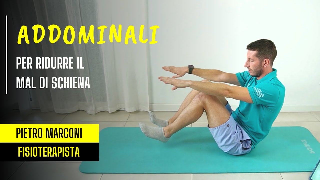 Esercizi ADDOMINALI per ridurre il tuo MAL DI SCHIENA