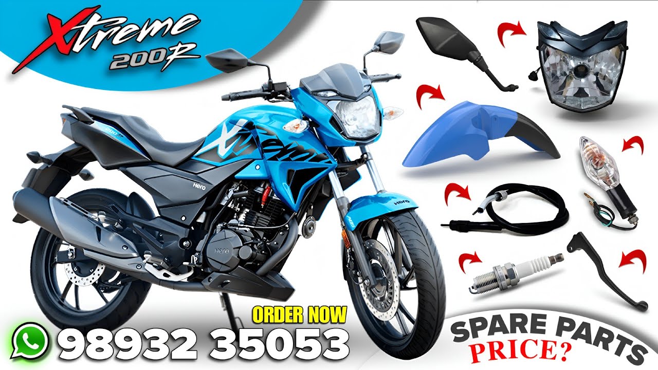 Hero Xtreme 200R 🩵 Spare Parts Price ➡️ 98932 35053 🇮🇳 All India 🚚 Home Delivery #spareparts