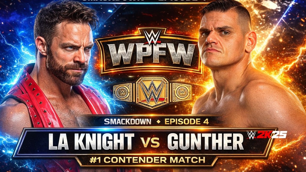 LA Knight vs Gunther –No.1 Contender’s Match for Vacant SmackDown Championship |SmackDown Ep.4| WPFW