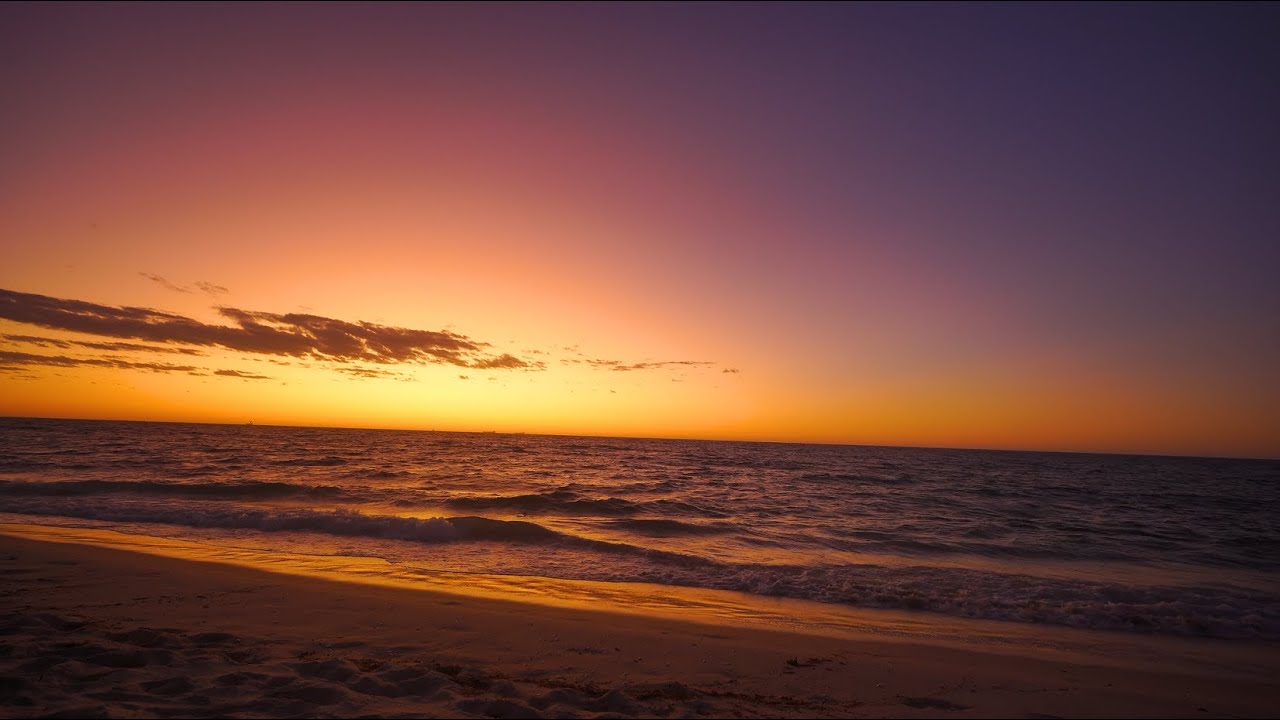 4K Sunset | Indian ocean | Western Australia | Relaxation Music Vol 2