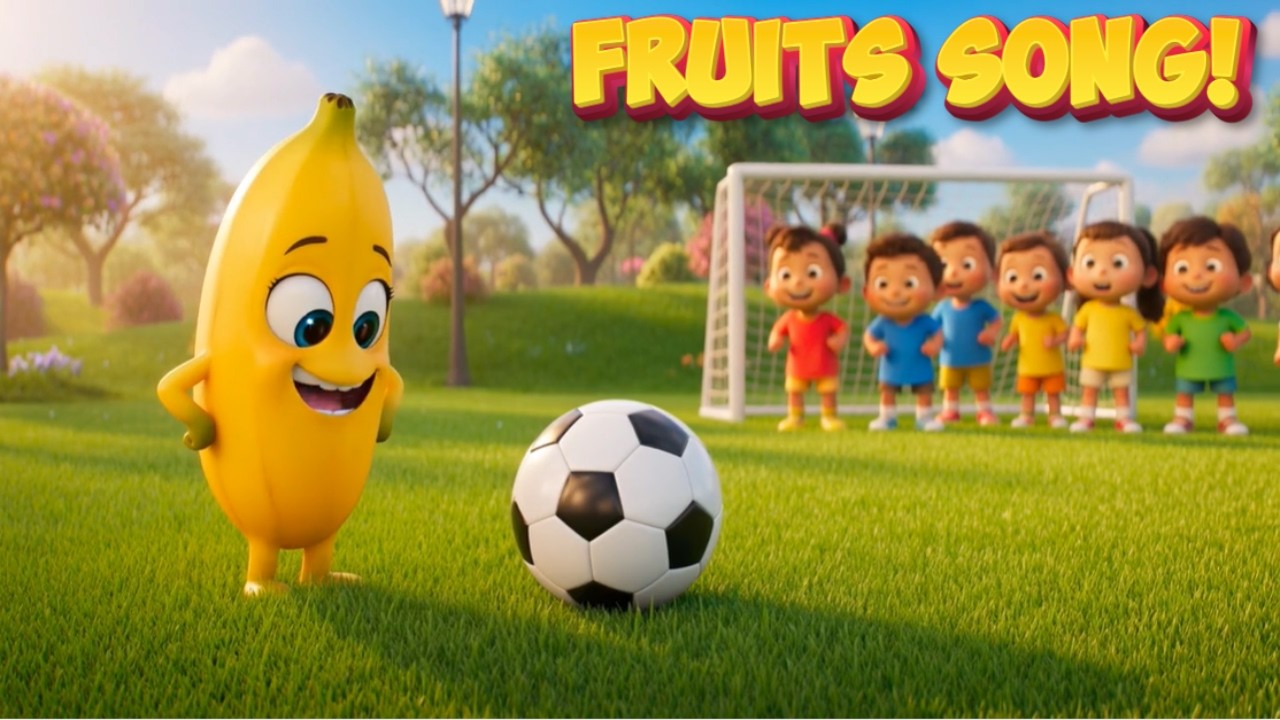 Fruits Song for Kids 🍎 | 3D Park Adventure Learning Video  | Preschool Fruits Song 🍍