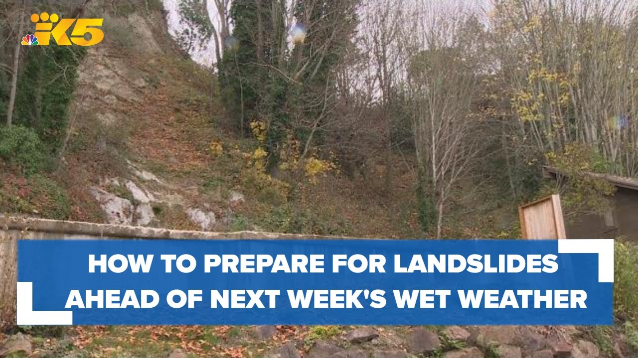How to prepare for landslides ahead of next week's wet weather