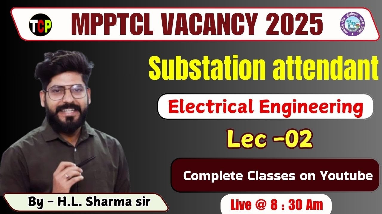 MPPTCL Substation Attendant Complete Course 2025 🔧 | Live Classes | Syllabus + Exam Strategy