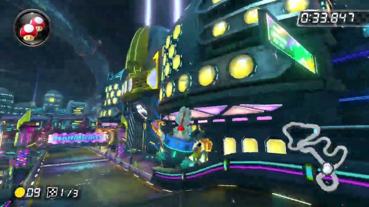 3DS Neo Bowser City [150cc] - 1:42.158 - Alberto (Mario Kart 8 Deluxe World Record)