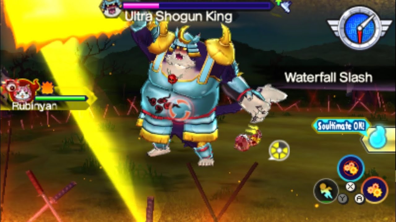 Solo Rubinyan VS Ultra Shogun King NO DAMAGE Yo-Kai Watch Blasters