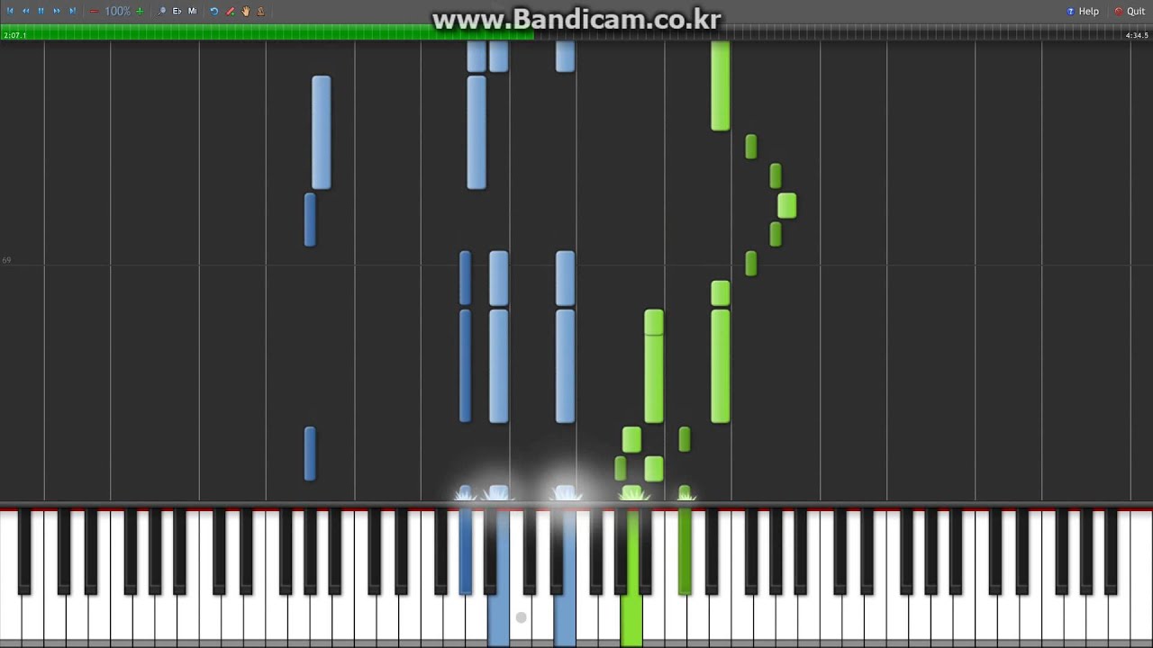 [Synthesia][MIDI] The Girl Who Leapt Through Time - Kawaranai Mono (변하지 않는것)